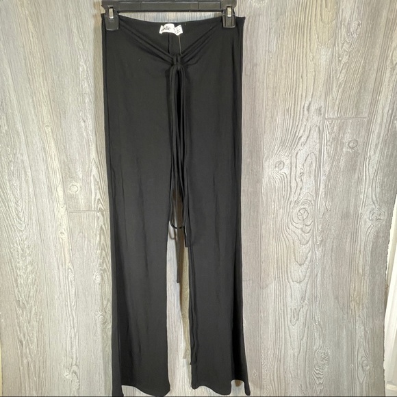 Elodie Pants - Eloise Ruche Front Flare Pants Size L NWT
